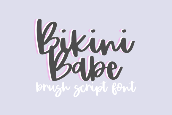 Bikini Babe: A Whimsical Script Typeface for Modern Editorial Design