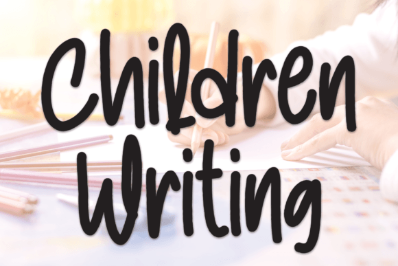 Children Writing: A Designer's Verdict on a Playful Script Handwritten Typeface