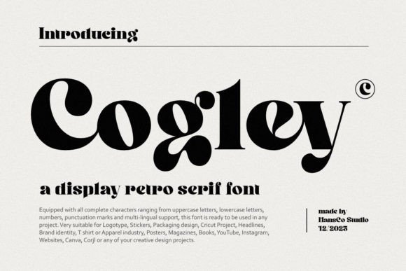 Cogley: The Vintage Serif Font for Handmade Branding