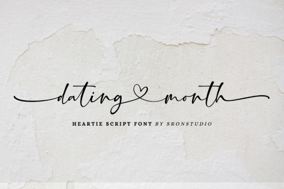Dating Month: A Romantic Script Handwritten Font for Brand Identity