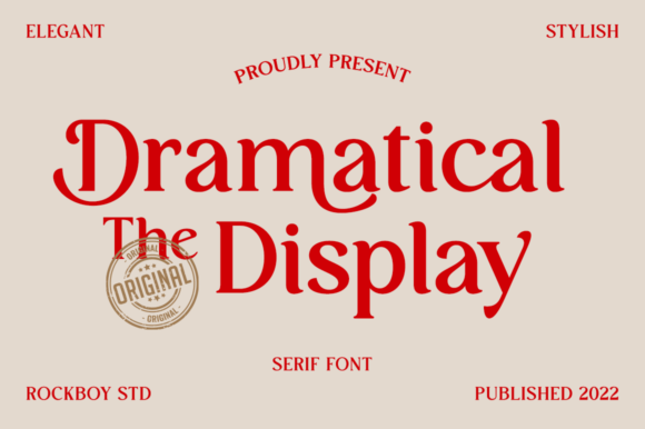 Dramatical the Display: A Premium Serif Font for Polished Brand Identity