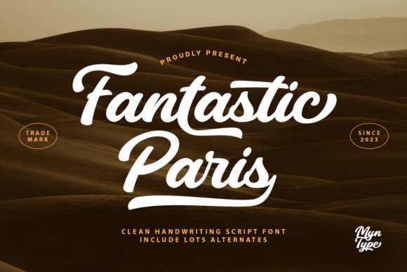 Fantastic Paris: The Modern Script Typeface for Editorial Design