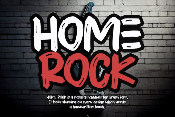 Home Rock: A Handwritten Script Font for Editorial Design