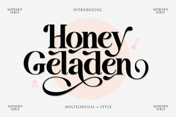 Honey Geladen: The Perfect Serif Font for Handmade Crafts