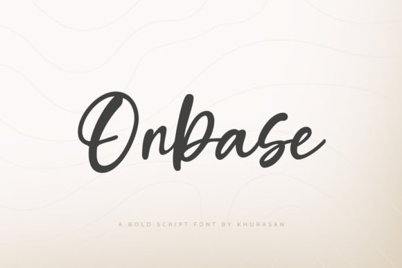 Onbase: A Modern Script Typeface for Elegant Branding