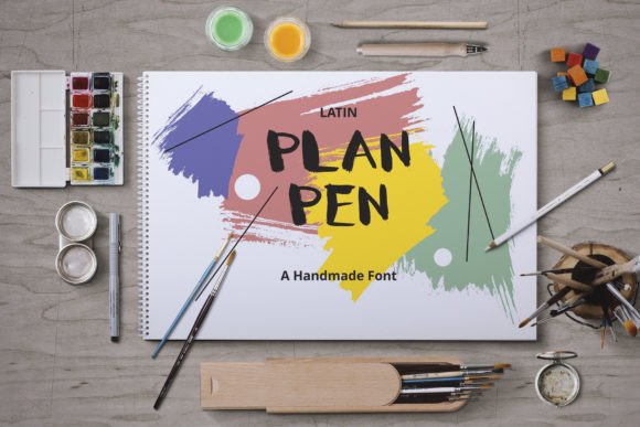 Plan Pen: A Whimsical Brush Typeface for Playful Brand Identity