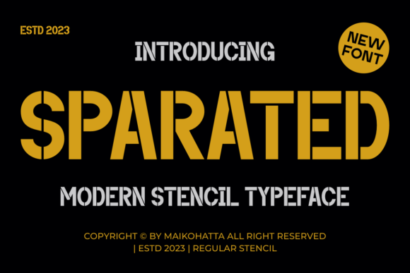 Sparated: A Unique Sans Serif Typeface for Modern Editorial Design