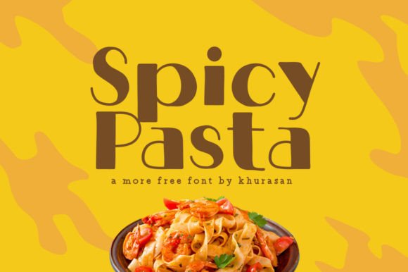 Spicy Pasta: A Modern Sans Serif Display Font for Editorial Design