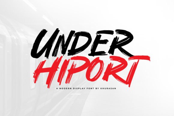 Under Hiport: A Modern Script Typeface for Editorial Design