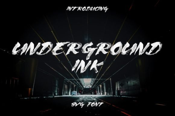 Underground Ink: The Bold Sans Serif Font for Grungy Craft Projects