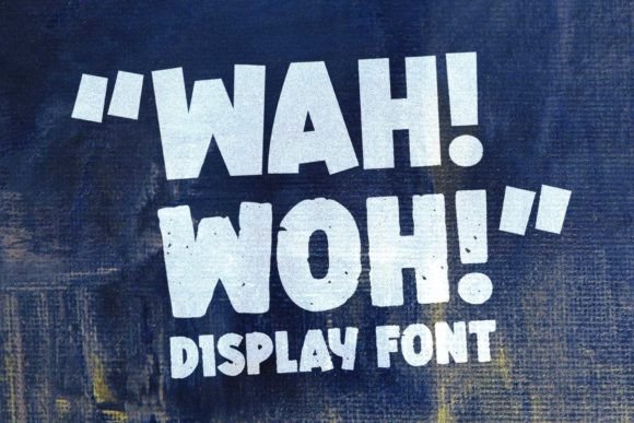 Wah Woh: The Heavy Display Typeface for Bold Campaigns